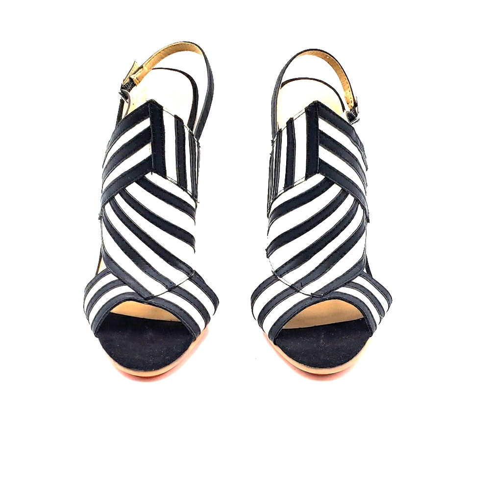 GX Black & White Heels